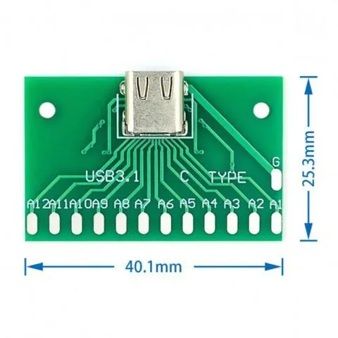 Module Chuyển Đổi USB Type C Sang 24 Chân Dán